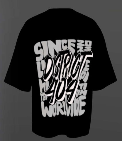 District 404 T shirt black